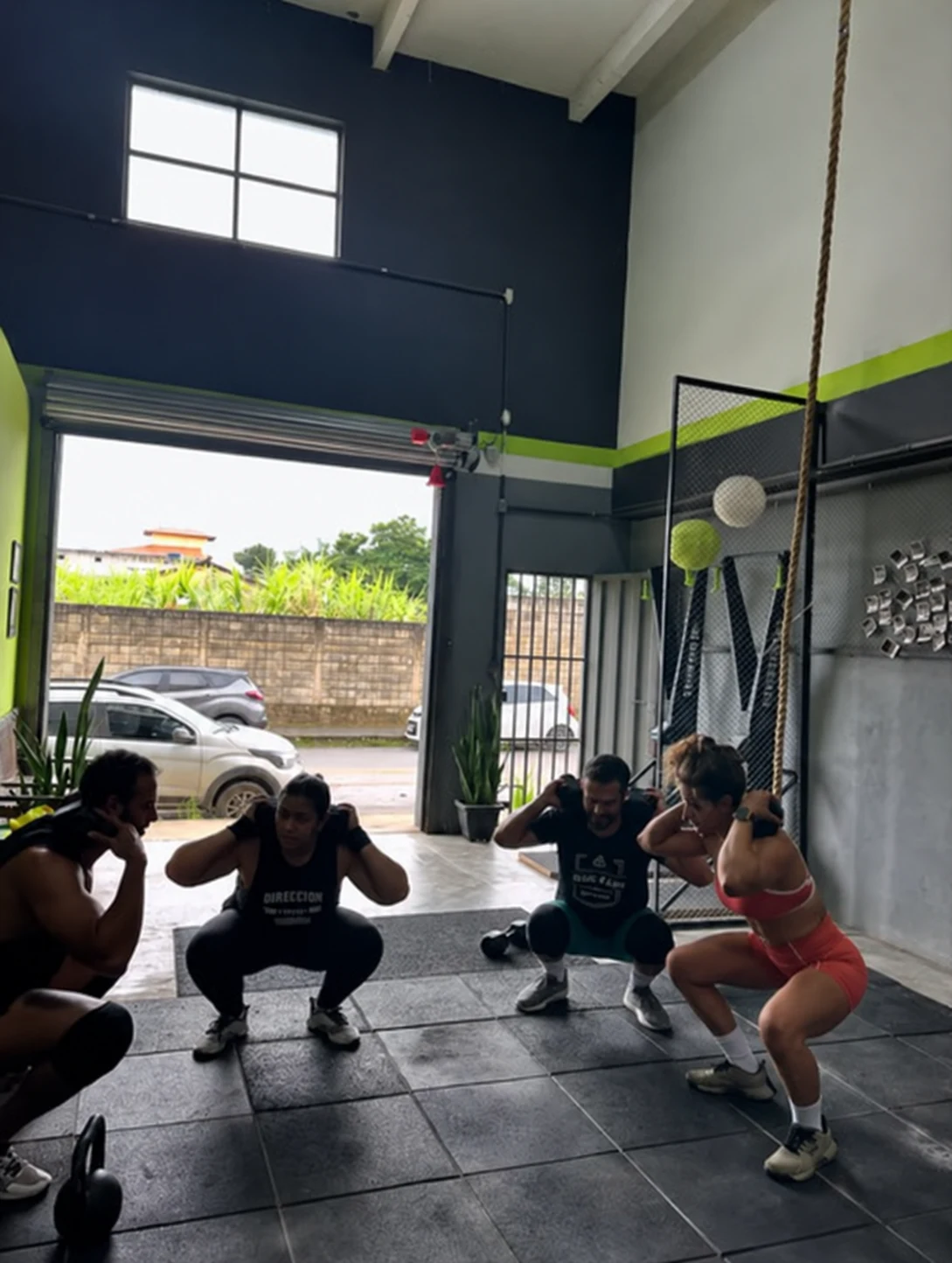 Alunos treinando no espaço da Park CF